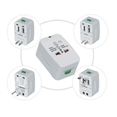 Adapter US/UK/EU Universal + USB Charger