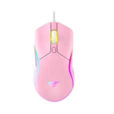 Mouse de Gaming Havit MS1029, 7200 DPI, RGB, Roz