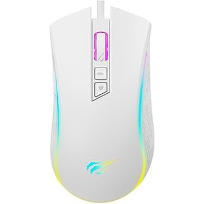 Игровая мышь Havit MS1034 RGB, 4800 DPI, Белая
