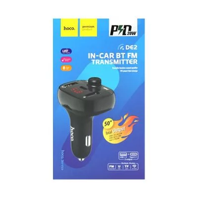 FM Transmitter Hoco DE2, Bluetooth, 20W