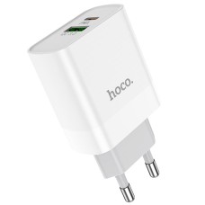 Incarcator Retea Hoco C80A Plus, 20W, PD20W + QC3.0, USB-C si USB-A