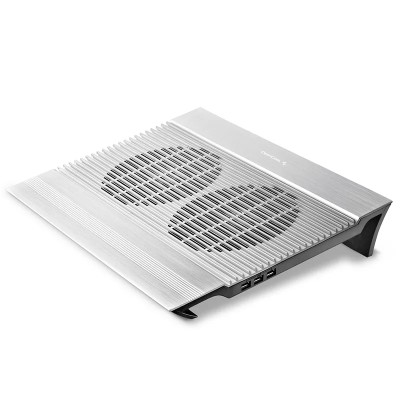 Cooling Pad DEEPCOOL N8 Black, up to 17", 2x140mm, <25dBA, aluminum panel
