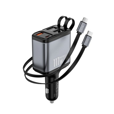 Incarcator USB WiWu WI-QC027 117W, PD3.0 + QC3.0, cu cabluri incluse