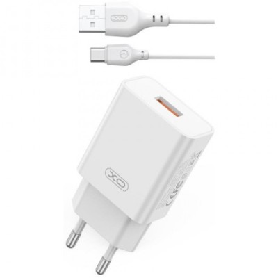 USB-зарядное устройство XO L127 18W, QC3.0 + Type-C