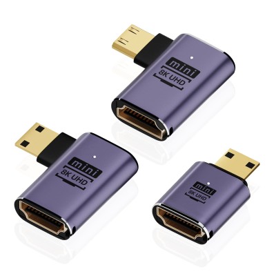 Adapter microHDMI M - HDMI F, 8K, Oem