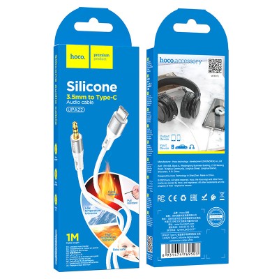 Cablu Audio AUX Hoco UPA22 3.5mm 1m Silicon