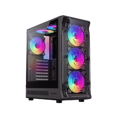Carcasă Gamemax Starlight 2 AB, 6x120mm ARGB, panou frontal acrilic