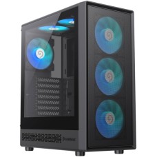 Корпус Gamemax Storm 2 AB, 6x120mm ARGB, Tempered Glass