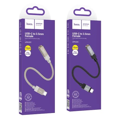 Adaptor Audio USB Type-C la Jack 3.5mm Hoco UPA32C