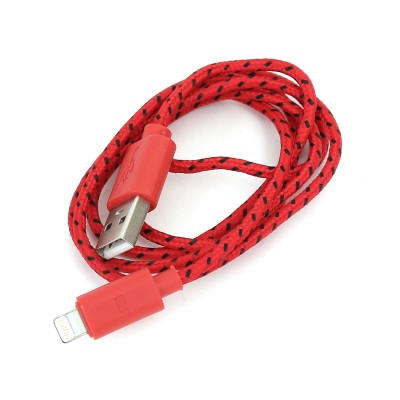 Cablu USB 2.0 - Apple Lightning 1m, Omega Red (OUFBIPCR)