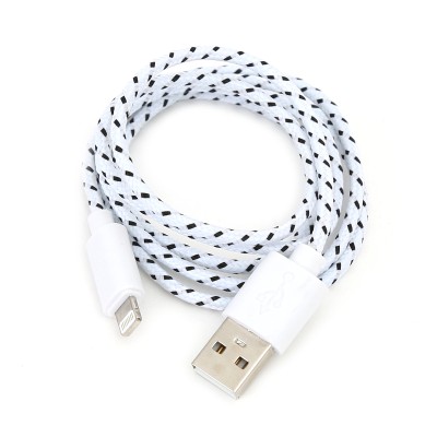 Cablu USB 2.0 - Apple Lightning 1m Omega, alb (OUFBIPCW)