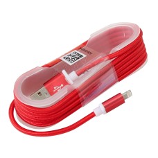 Cablu USB 2.0 - Apple Lightning 1.5m Omega Red (OUKFBIP15R)