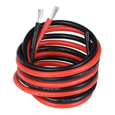 Power cable 2x20/0,12 Cu Red/Black 1m