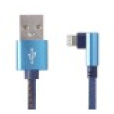 Lightning/USB2.0 - 1m Cablexpert jeans, angled