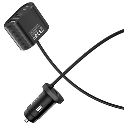 Incarcator Auto Hoco Z35, 42W, PD3.0 + QC3.0, 2 Porturi USB