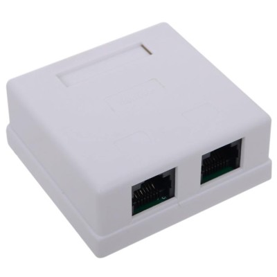 Priză de perete RJ45 + RJ11, UTP Cat.5e, model LY-SB09