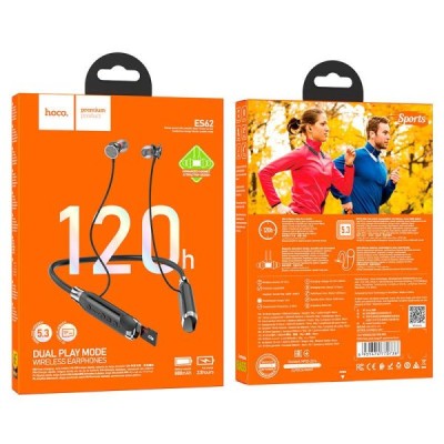 Casti Bluetooth Hoco ES62 Pretty, Neck-hang, Autonomie 120 ore