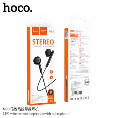 Проводные вакуумные наушники Hoco M93 Type-C Black