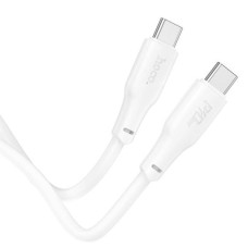 Cablu USB-C la USB-C Hoco X93, 60W, 2m, Alb