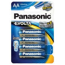 Baterii Alcaline Panasonic EVOLTA AA (LR6) - Set 4 bucăți