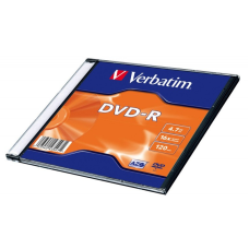 DVD-R Verbatim 4.7GB 120min 16x, Slim Case, 43547