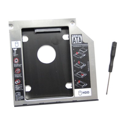 Notebook CD/DVD-Drive to 2nd HDD Universal 9.5mm SATA to SATA