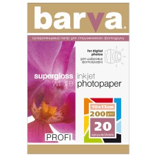 Фотобумага Barva A6 200г/м2, 20 листов, глянцевая (73335)