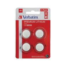 Литиевая батарейка Verbatim CR2016 (49531), 3V