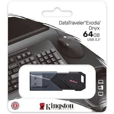 128GB USB3.2 Kingston DataTraveler Exodia Onyx