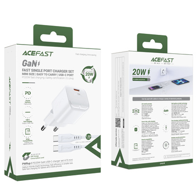 USB Charger 20W Acefast A73, PD