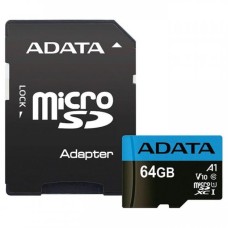 64GB microSD Class10 UHS-I + SD adapter ADATA Premier