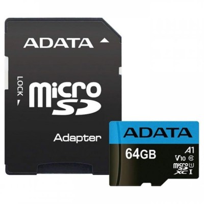 64GB microSD Class10 UHS-I + SD adapter ADATA Premier