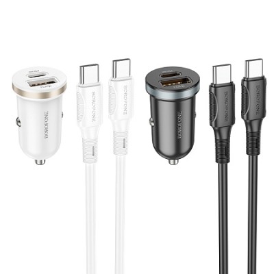 USB Charger 30W Borofone BZ22 PD30W + QC3.0 + Lightning