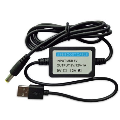 Cablu convertor USB 5V la DC 12V 1A (5.5/2.1mm), 1 metru, DKP-01