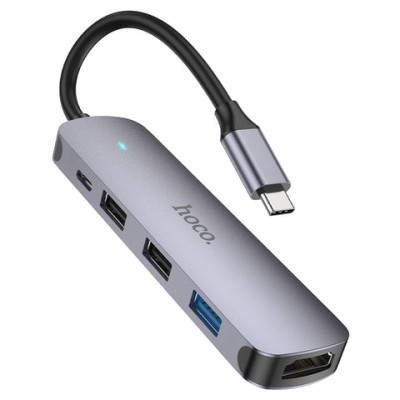 Type-C Hub Hoco HB27, USB3.0+HDMI+PD
