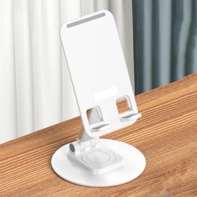 Desk holder Aluminum, 360 Degree Rotating, 200g, white