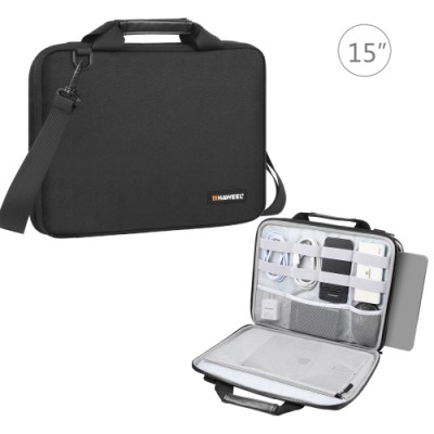 HAWEEL 15-16" Briefcase Crossbody (Black)