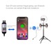 Set PULUZ PKT3055B: Trepied 1.65m + Inel LED RGB 26cm cu suport dublu