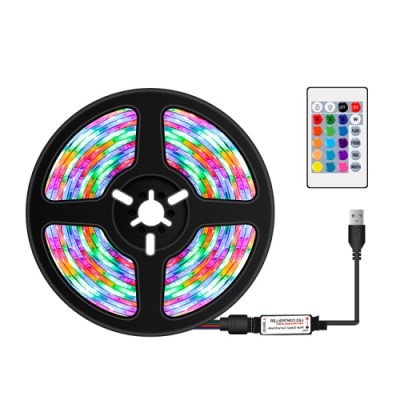 USB Led Strip 2m. RGB, Remote Control