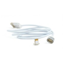 Cablu USB 2.0 - Apple Lightning Cablexpert Magnetic 1m, argintiu