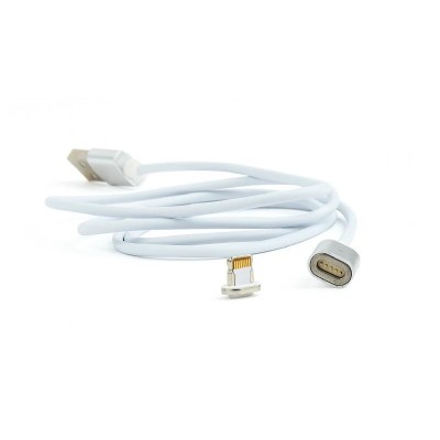 Кабель USB 2.0 - Apple Lightning Cablexpert Magnetic 1м, серебристый