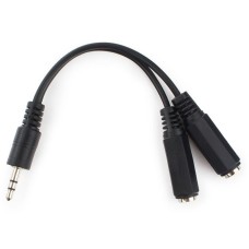 Cablu Audio Adaptor 3.5mm Jack Tata la 2x 3.5mm Jack Tata, 10cm, Cablexpert CCA-415-0.1M