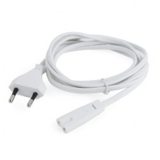 Кабель питания для ноутбука 2-pin (C7) Cablexpert PC-184/2-W, 1.8 м, белый