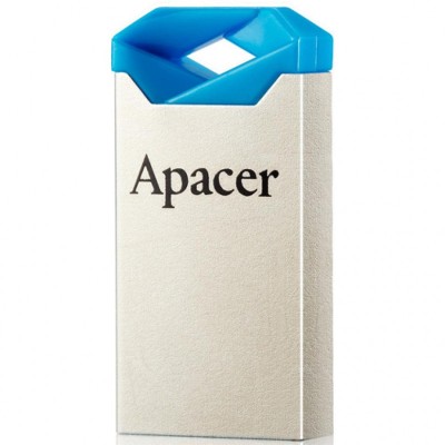 32GB Apacer "AH111", Silver-Blue, Super-Mini, Metal, Capless