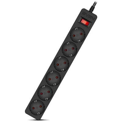 Prelungitor Sven SF-06E, 6 Sockets, 3m, Alb