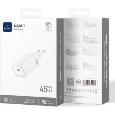 Incarcator USB WiWu Wi-G036, 45W, Power Delivery PD45W