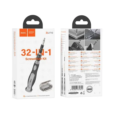 Hoco UT10 32-in-1 screwdriver set, gray and black