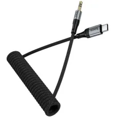 Cablu Audio Jack 3.5mm la USB Type-C Hoco UPA33B, 1m