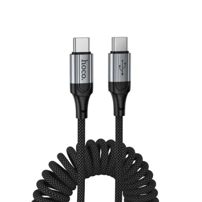 Cablu incarcare si date Hoco X121 Nuevo USB-C la USB-C 60W, 1m, Negru