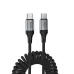 Cablu incarcare si date Hoco X121 Nuevo USB-C la USB-C 60W, 1m, Negru